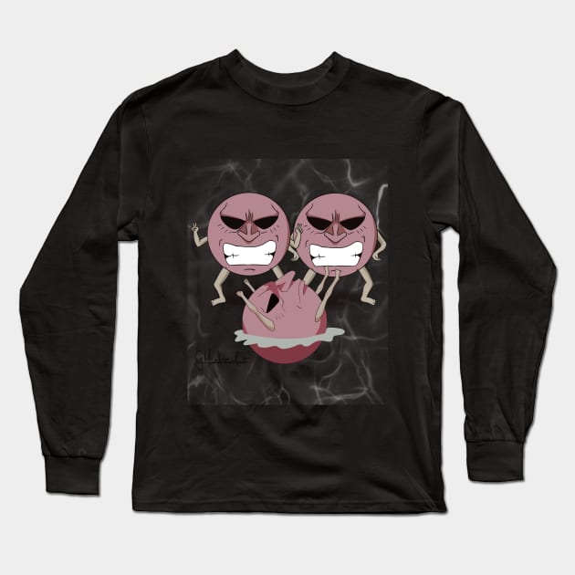 JIBAKU-KUN (BUCKY) ART PRINT (FAN ART) Long Sleeve T-Shirt by GMICHAELSF